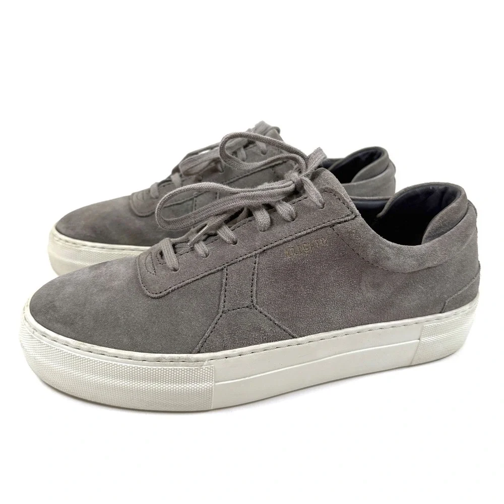 ARIGATO Men's US‎ 7 Gray Suede Lace Up Low Top Sneakers Casual Shoes